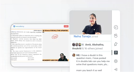 Image of the online class in Unacademy app
