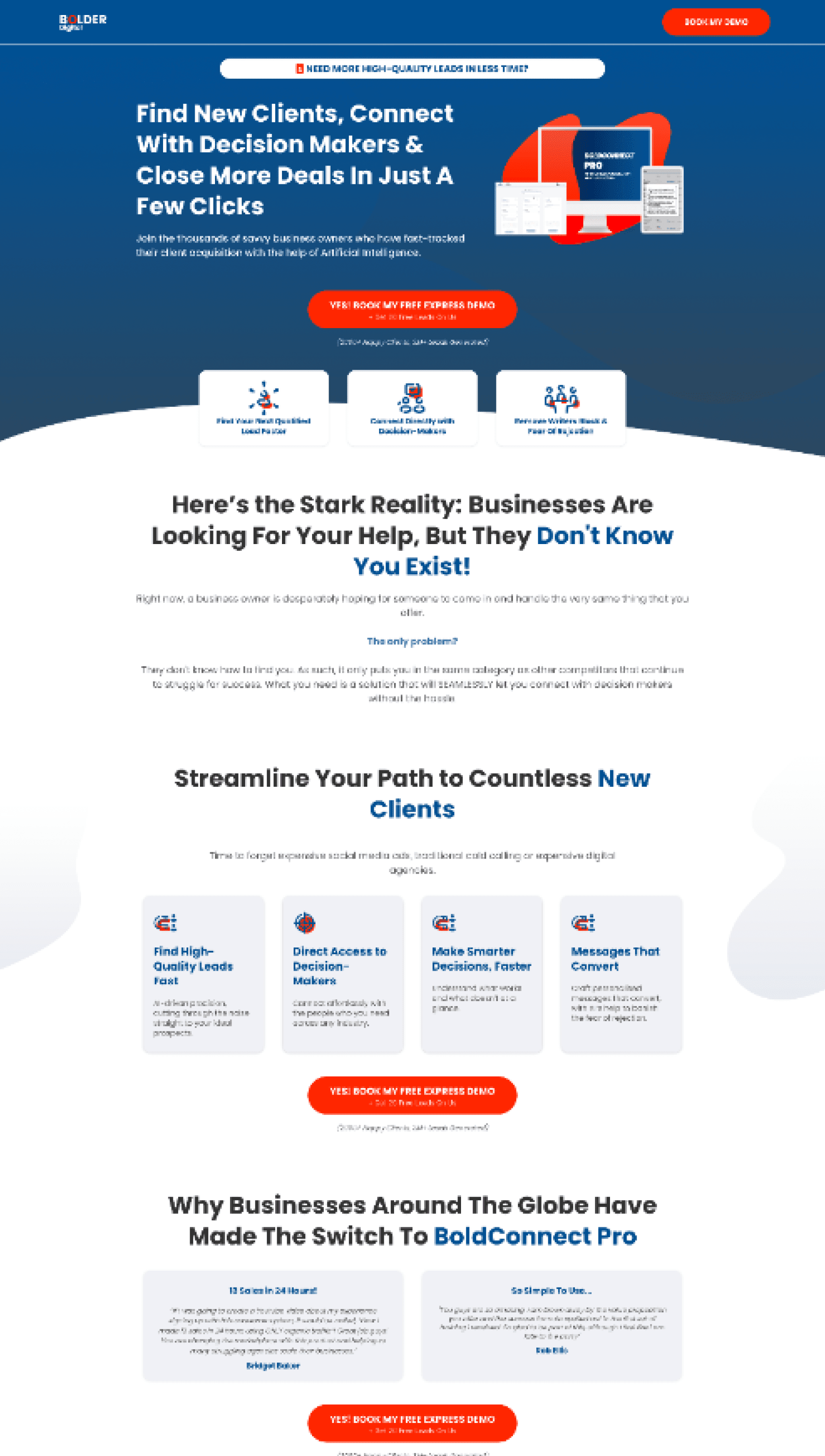 Bolder Digital Landing Page Hero shot