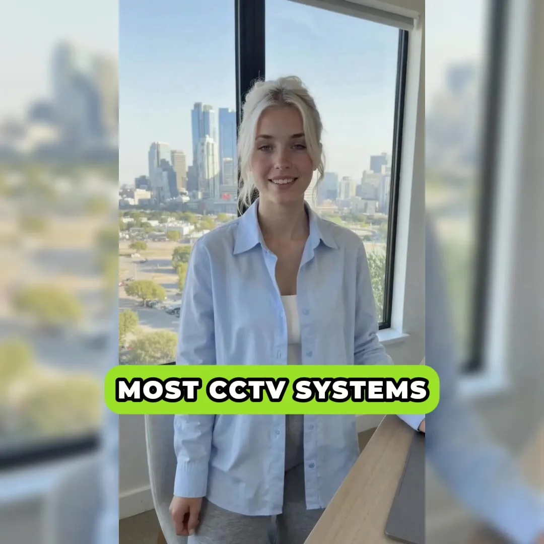 Video ad, a presenter to camera captioned most CCTV systems