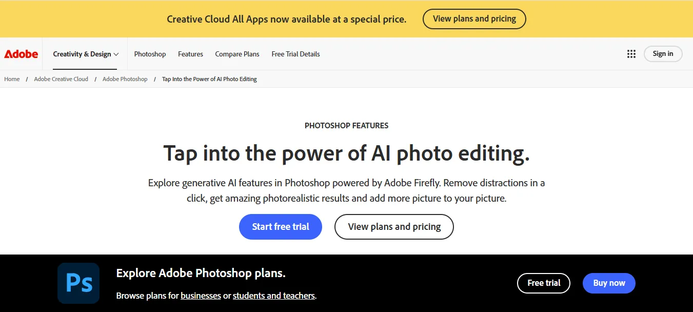 Adobe Photoshop AI Features