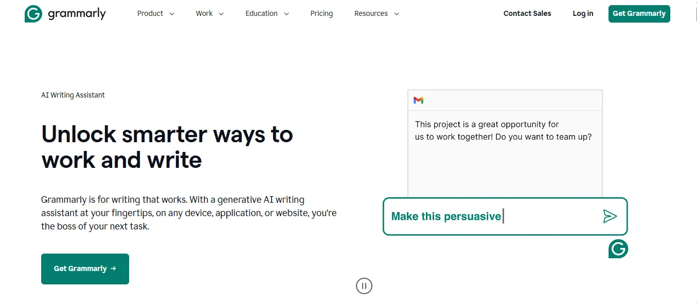 Grammarly AI Writing Assistant