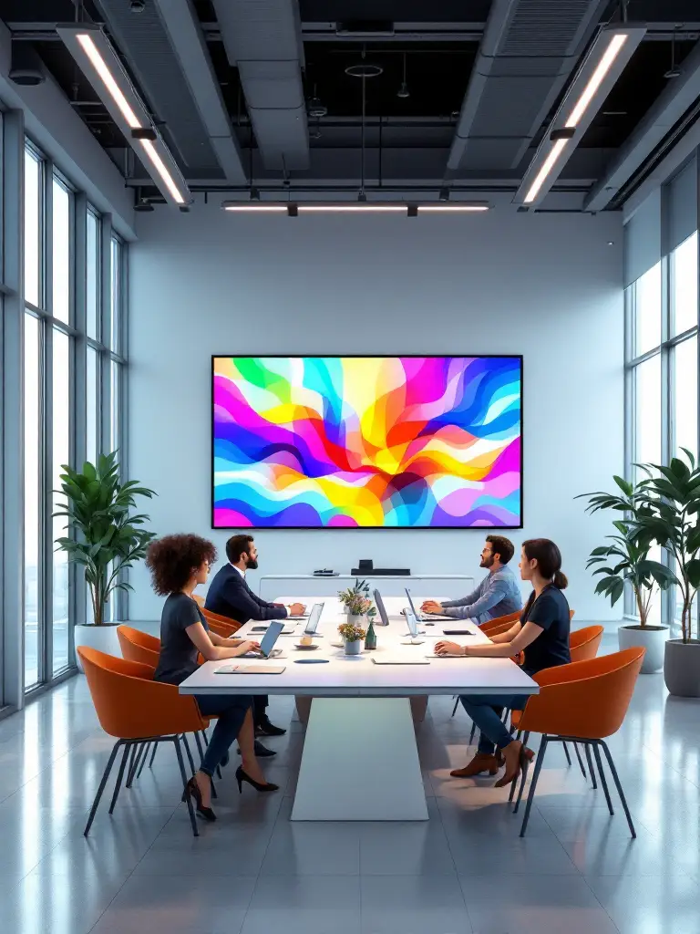 Große LED Wand im Retail-Umfeld