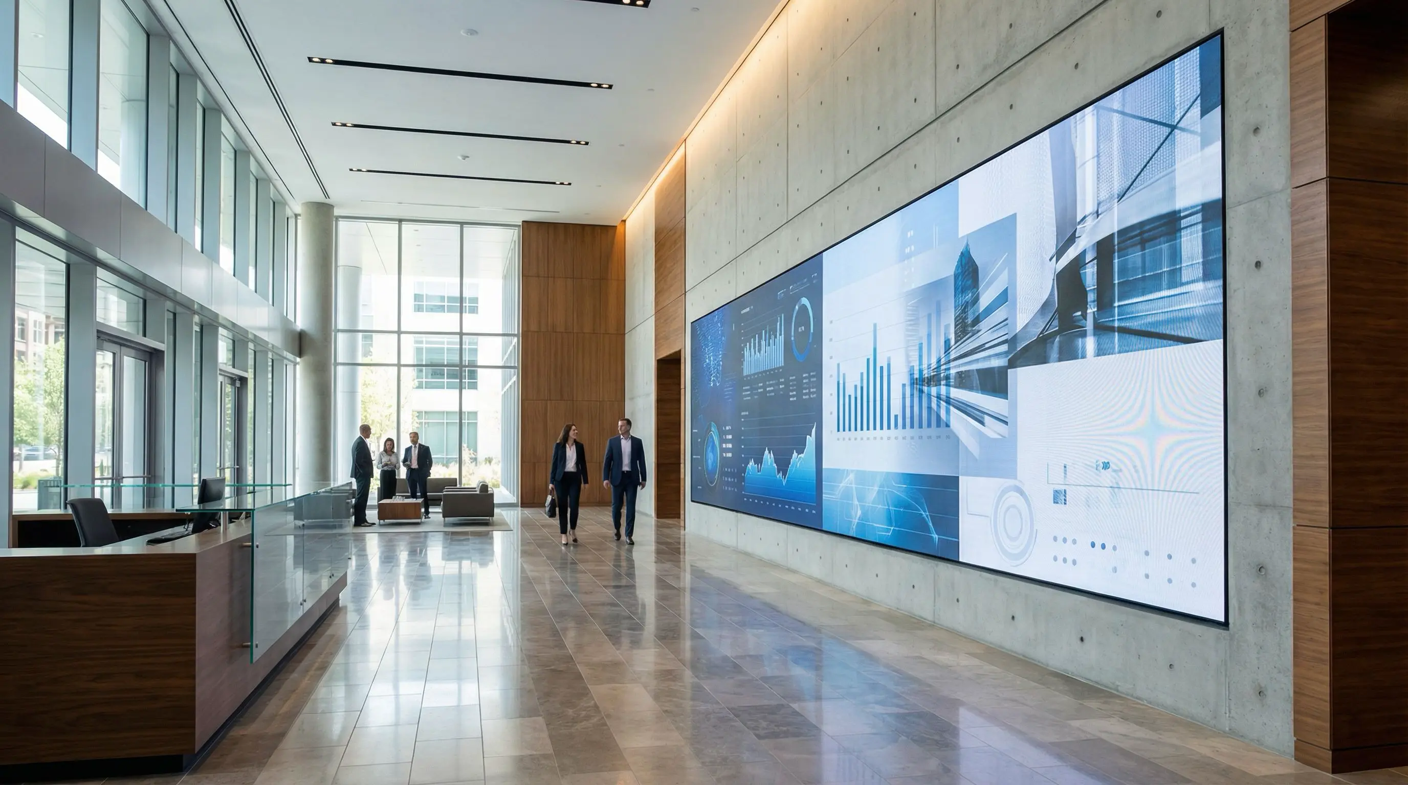 LED-Wand im Unternehmen