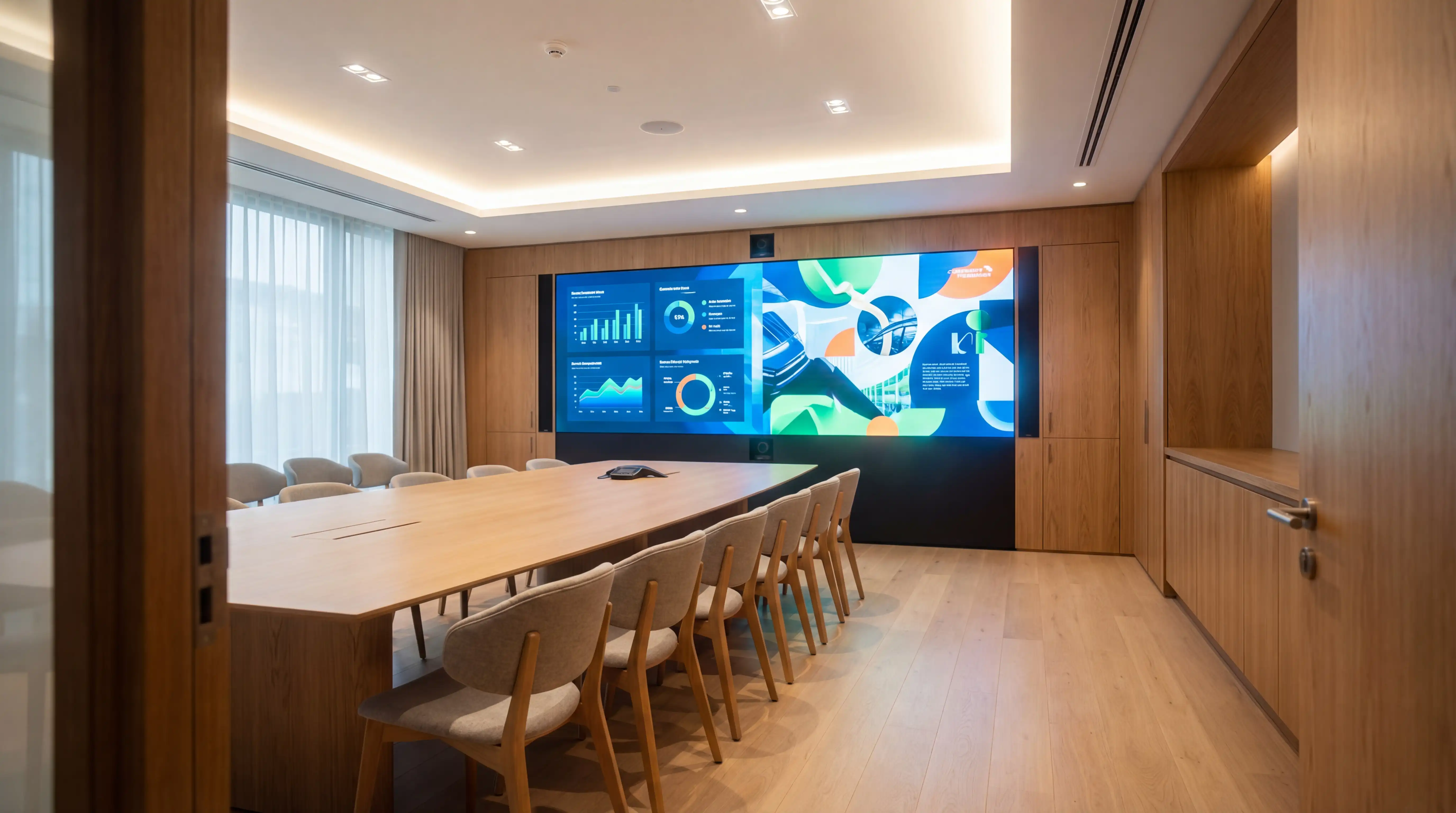 LED-Wand in Bildungseinrichtung