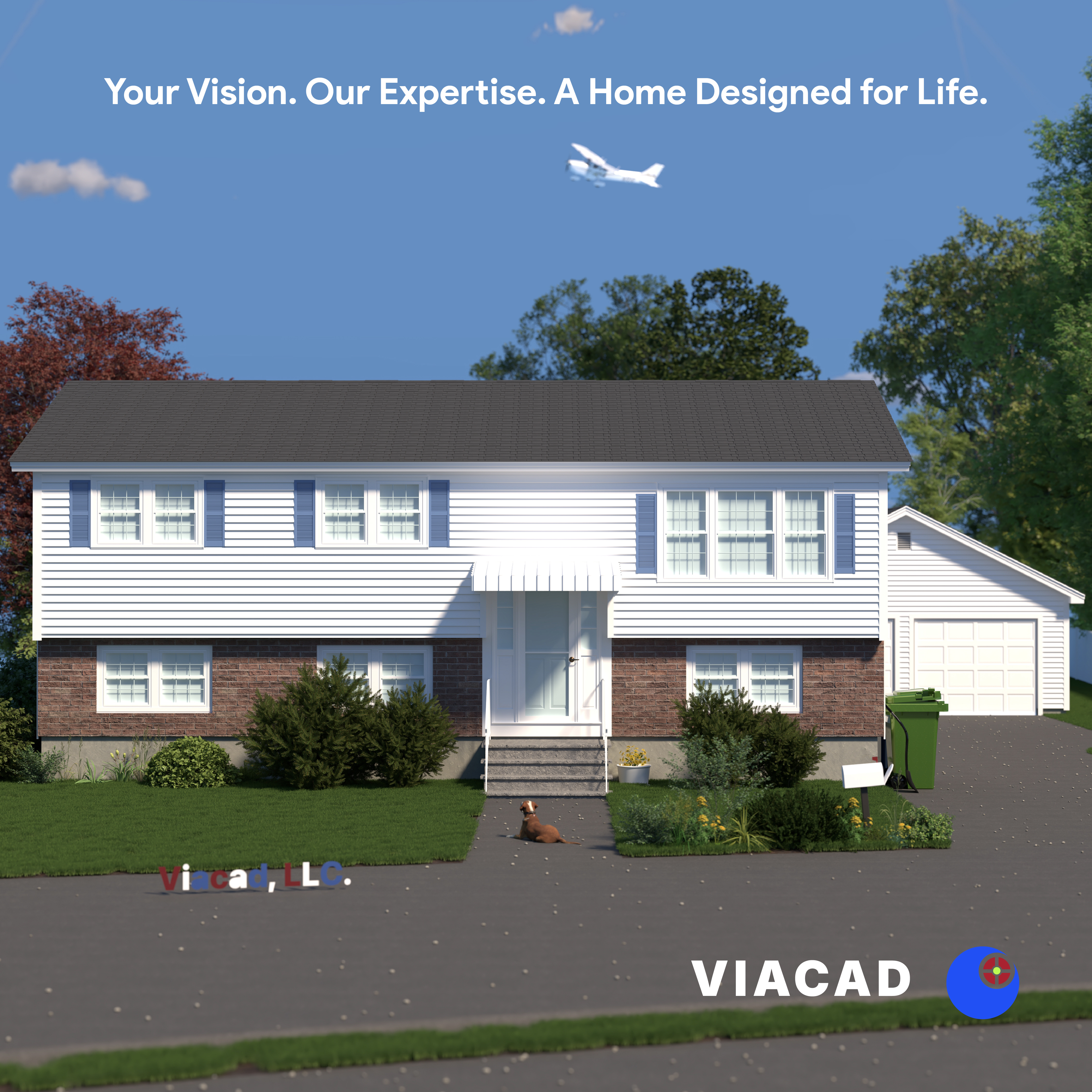 Custom Home Designed by VIACAD, LLC (Design, Blueprints & Plans)