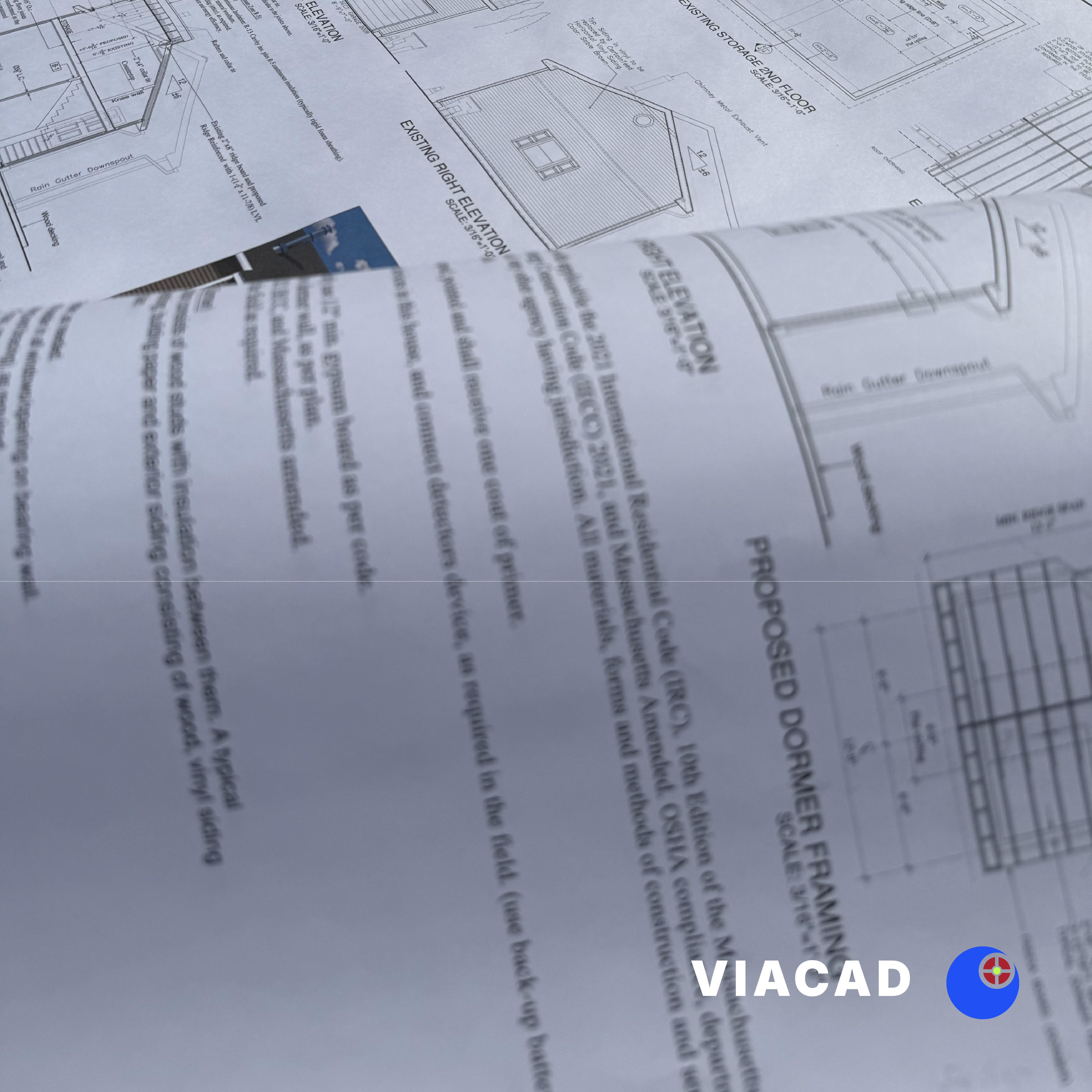Dormer Addition Plans/Blueprints by VIACAD, LLC