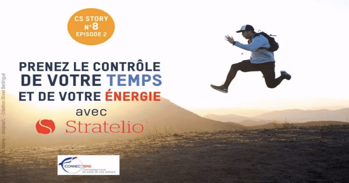 Homme en mouvement symbolisant la maîtrise du temps et de l’énergie – Coaching Stratelio