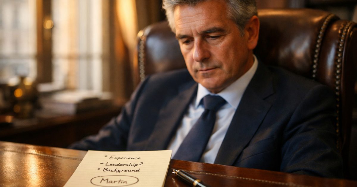 Dirigeant en séance de travail avec son coach pour clarifier ses priorités stratégiques