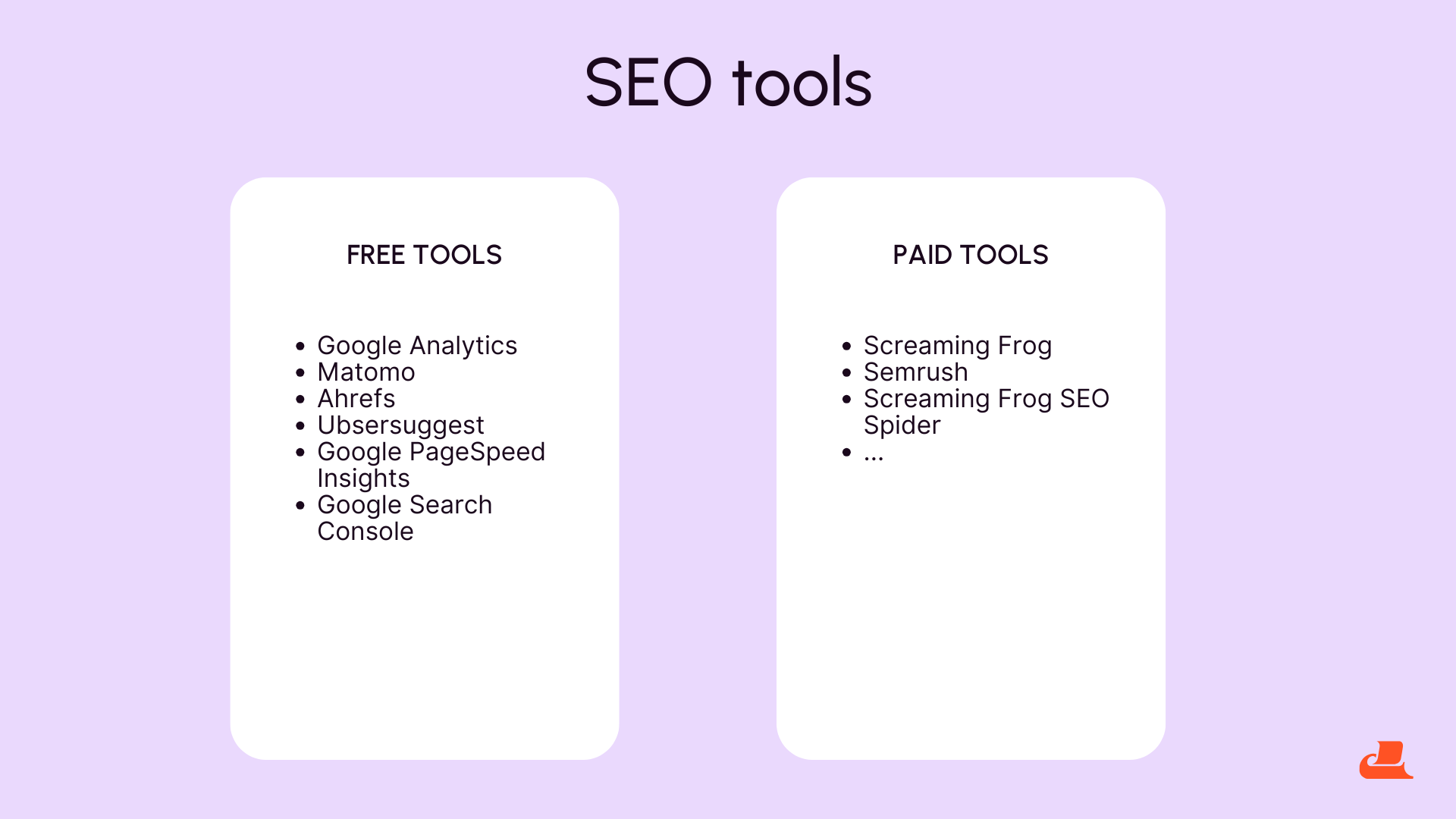 The tools for an SEO audit