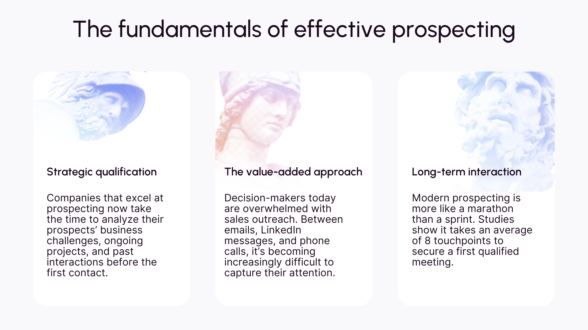 The fundamentals of effective prospecting
