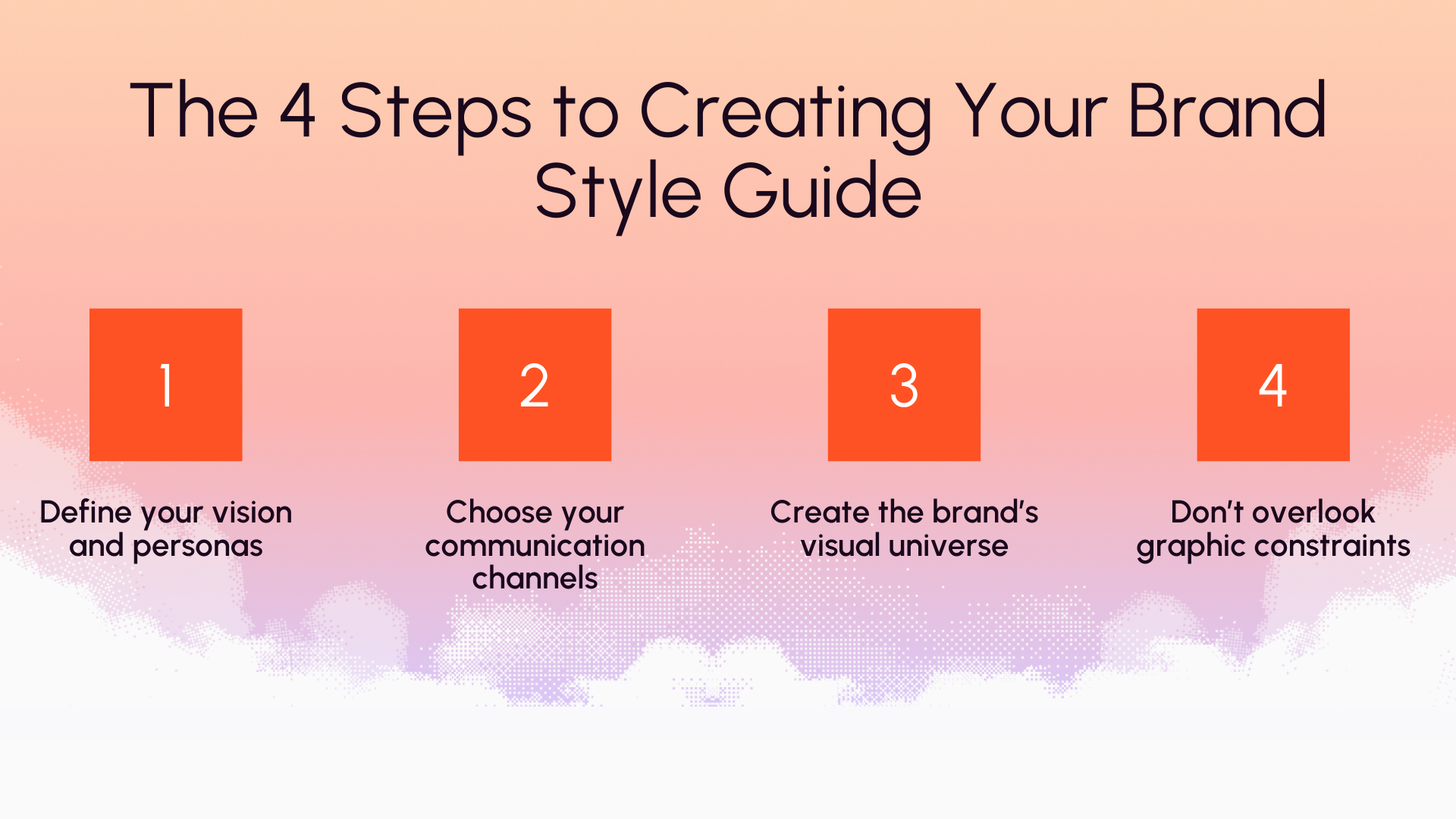 Graphic chart 4 steps