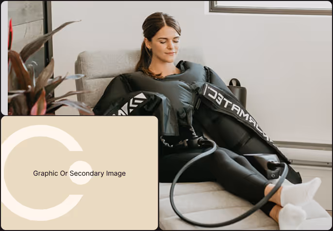 a woman relaxing with the massage chair