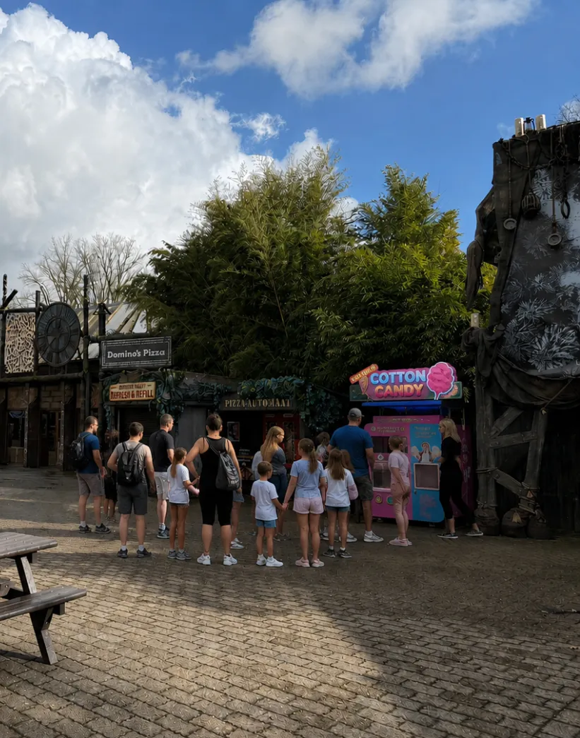 Vend-Me cotton candy machine at Bobbejaanland, Belgium