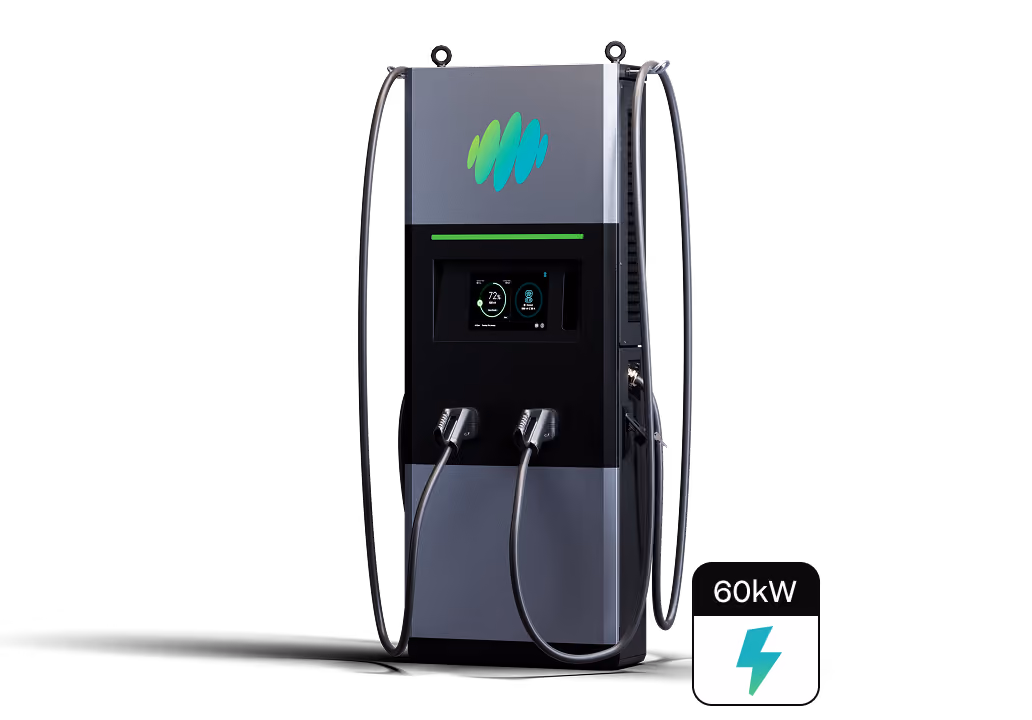 Exicom charger product view labelled 60 kW