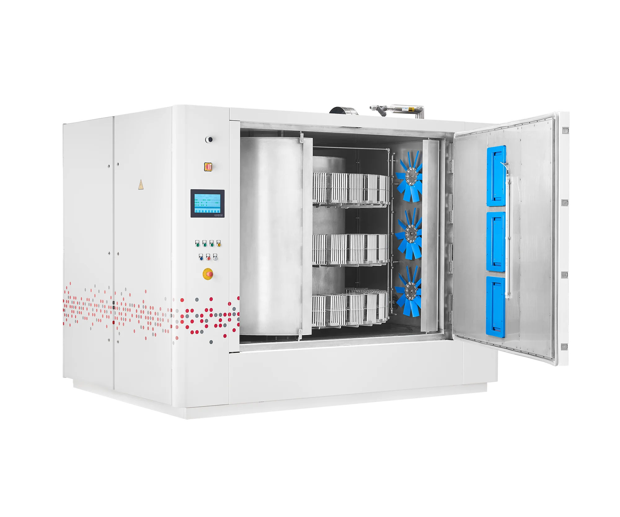 ASRS Controlled Rate Freezer by CryoXpert shown with fully open door