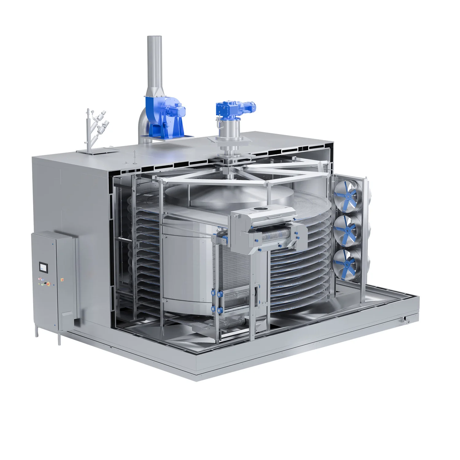 Cryo Spiral firmy Dohmeyer – urządzenie wymagające względnie niewielkiej przestrzeni, ale charakteryzujące się bardzo wysoką wydajnością.