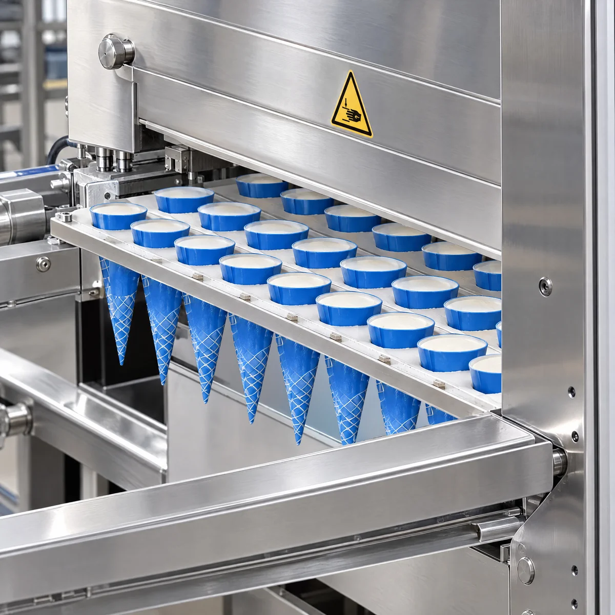 The cone preparation line