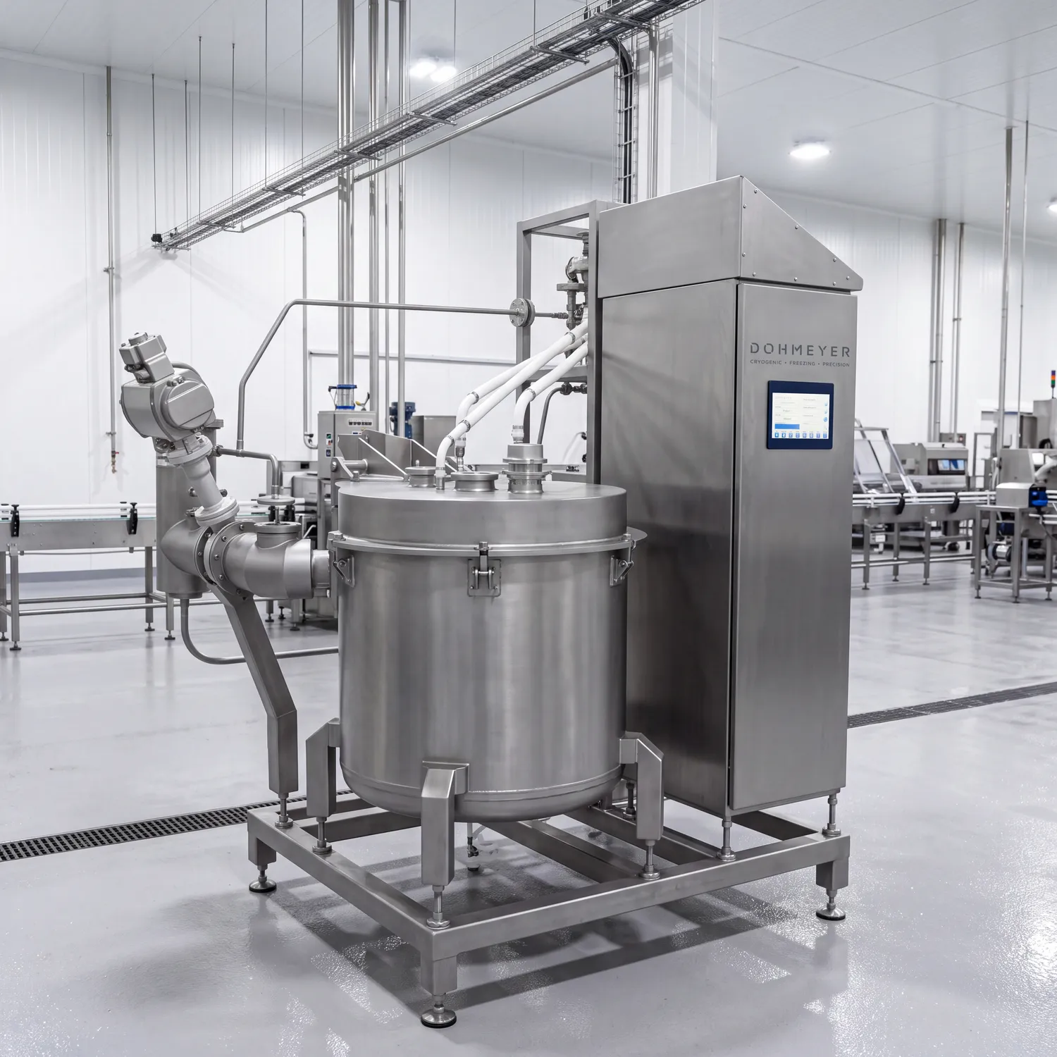 Granulator Dohmeyer Cryo Batch do zastosowań na skalę produkcyjną