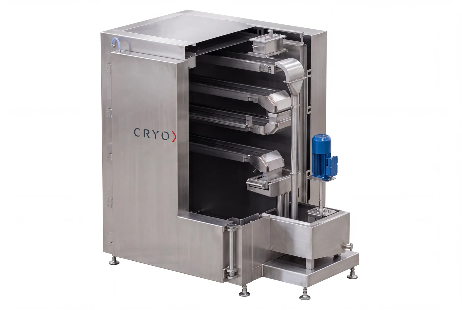 Granulator kriogeniczny CryoXpert w zabudowie szafowej