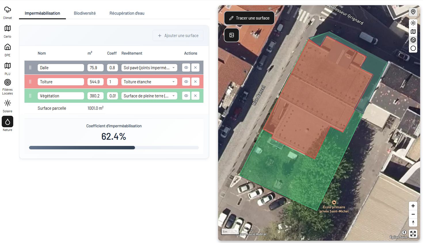 Albedya - Imperméabilisation, biodiversité, récupération