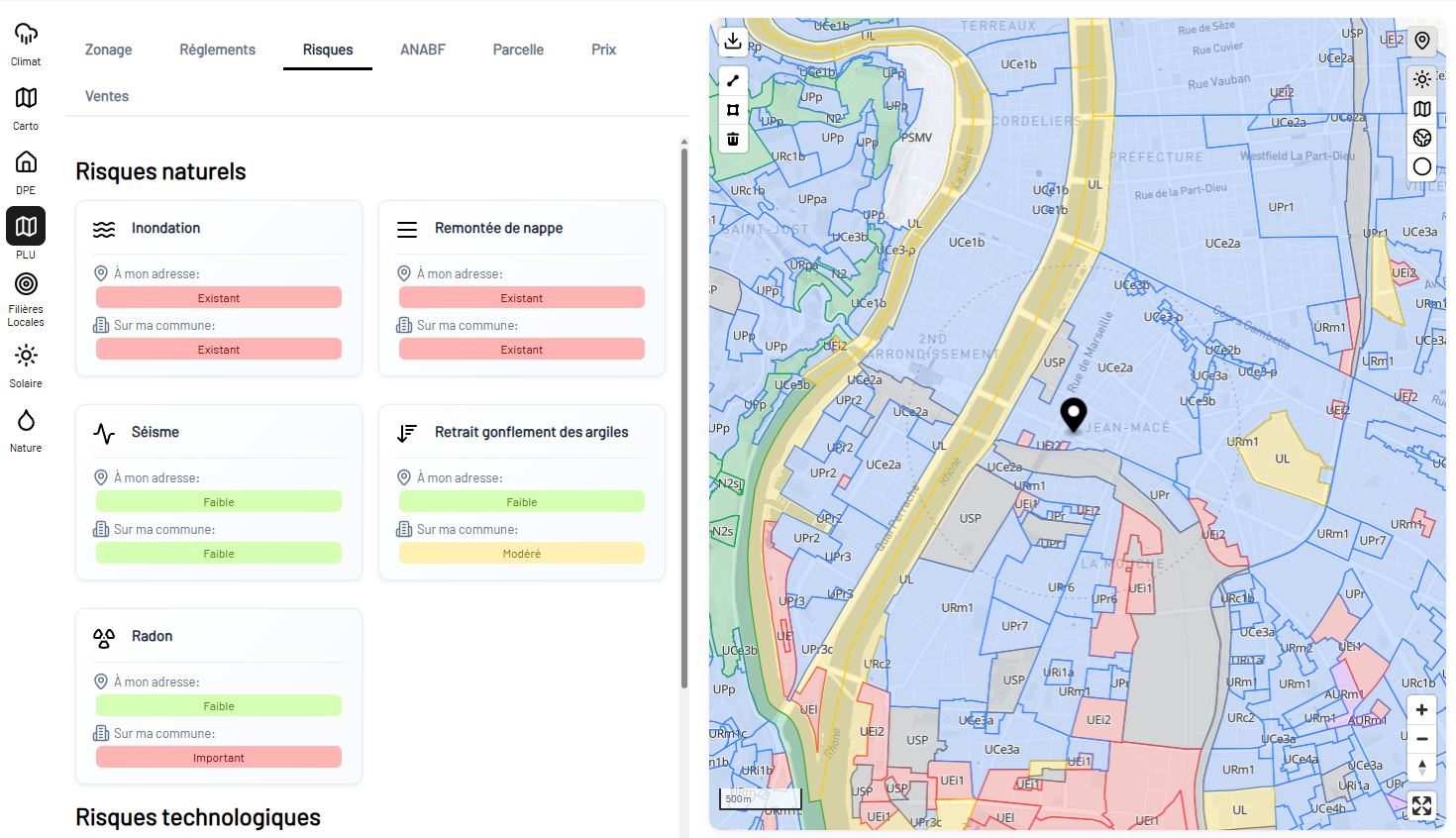 Albedya - Risques naturels