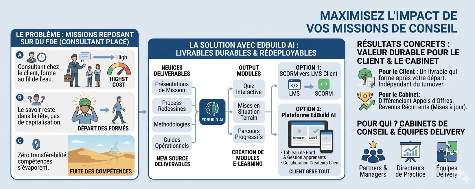Livrer des modules e-learning à vos clients en sortie de mission conseil
