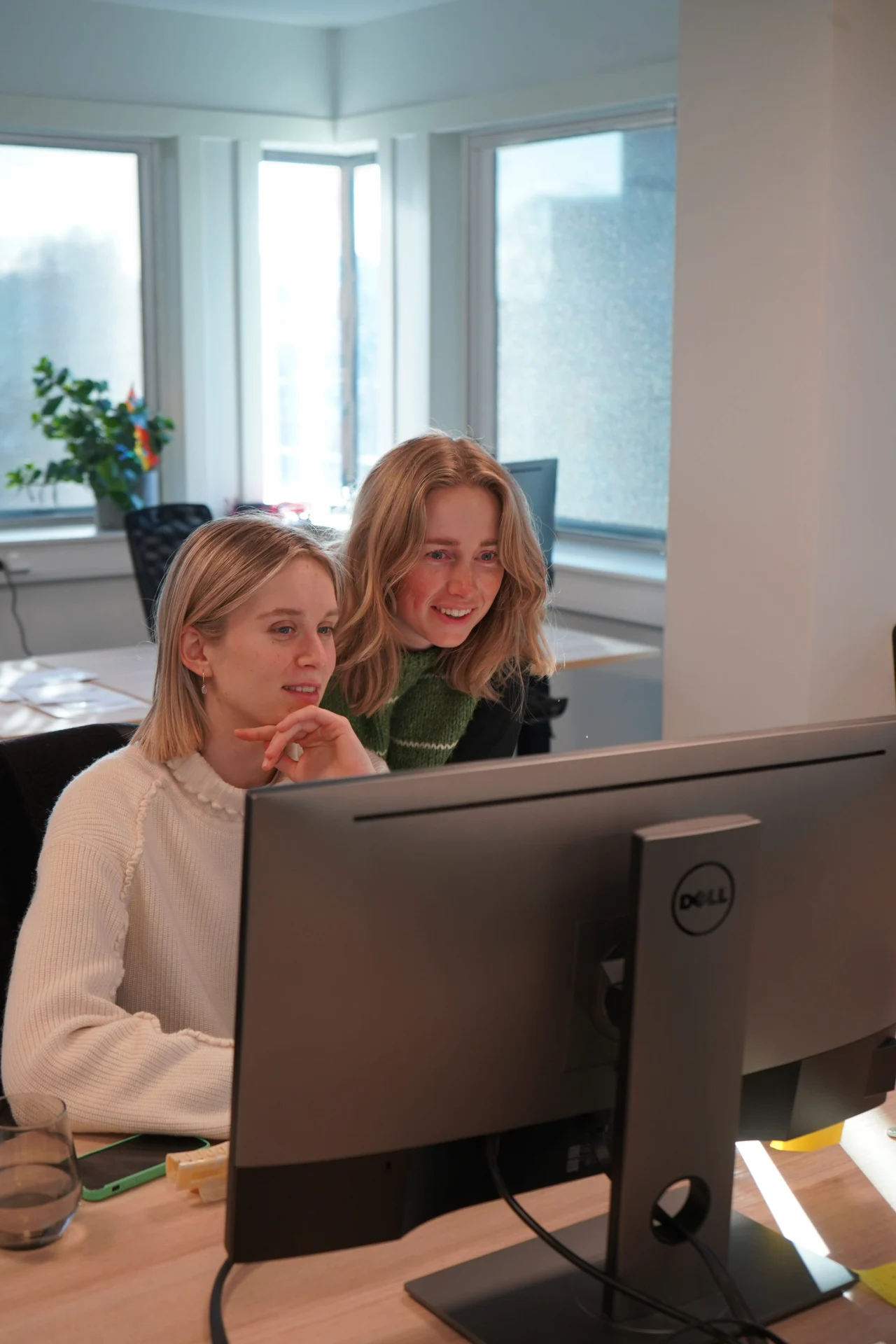 Two happy Gture designers collaboration on a project 