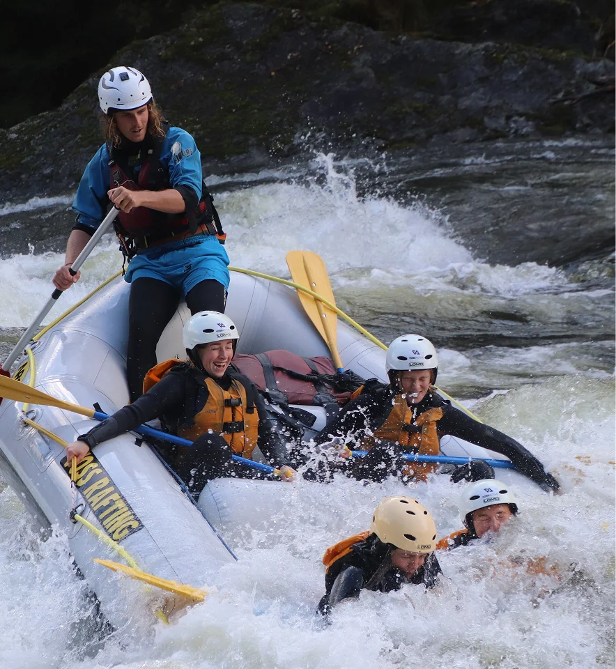 Employees at a team social event.