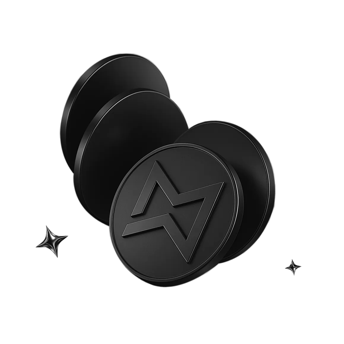 Meama coffee capsule boxes with colorful metallic capsules arranged around them