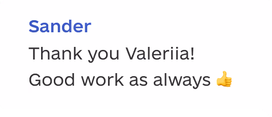 Client message feedback 2