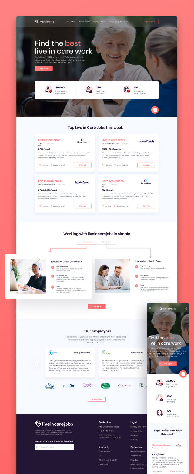 live in care jobs website