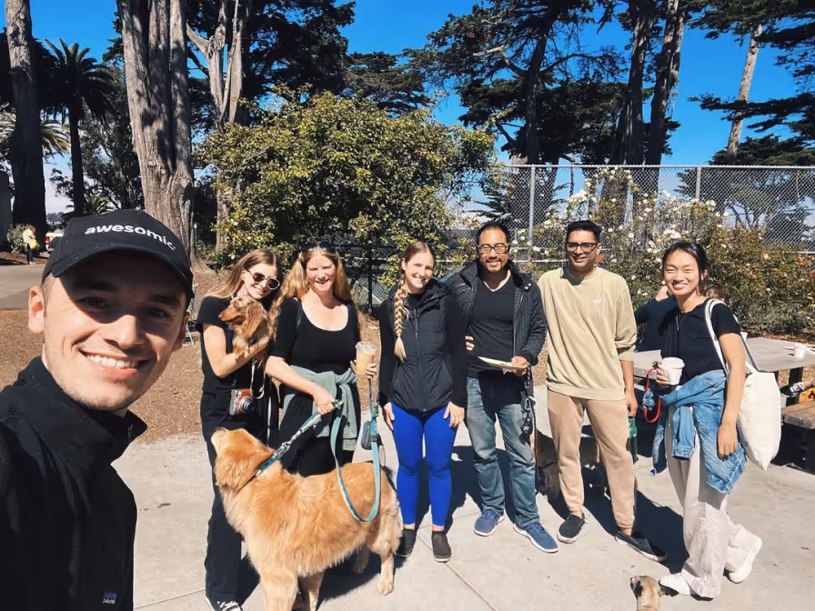 Founders with their pets