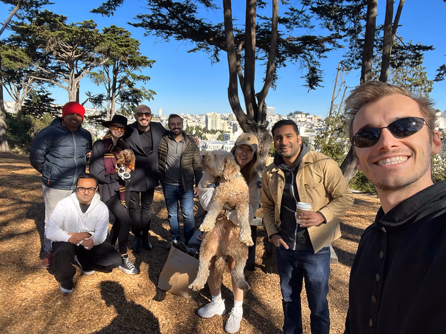 Founders with their pets