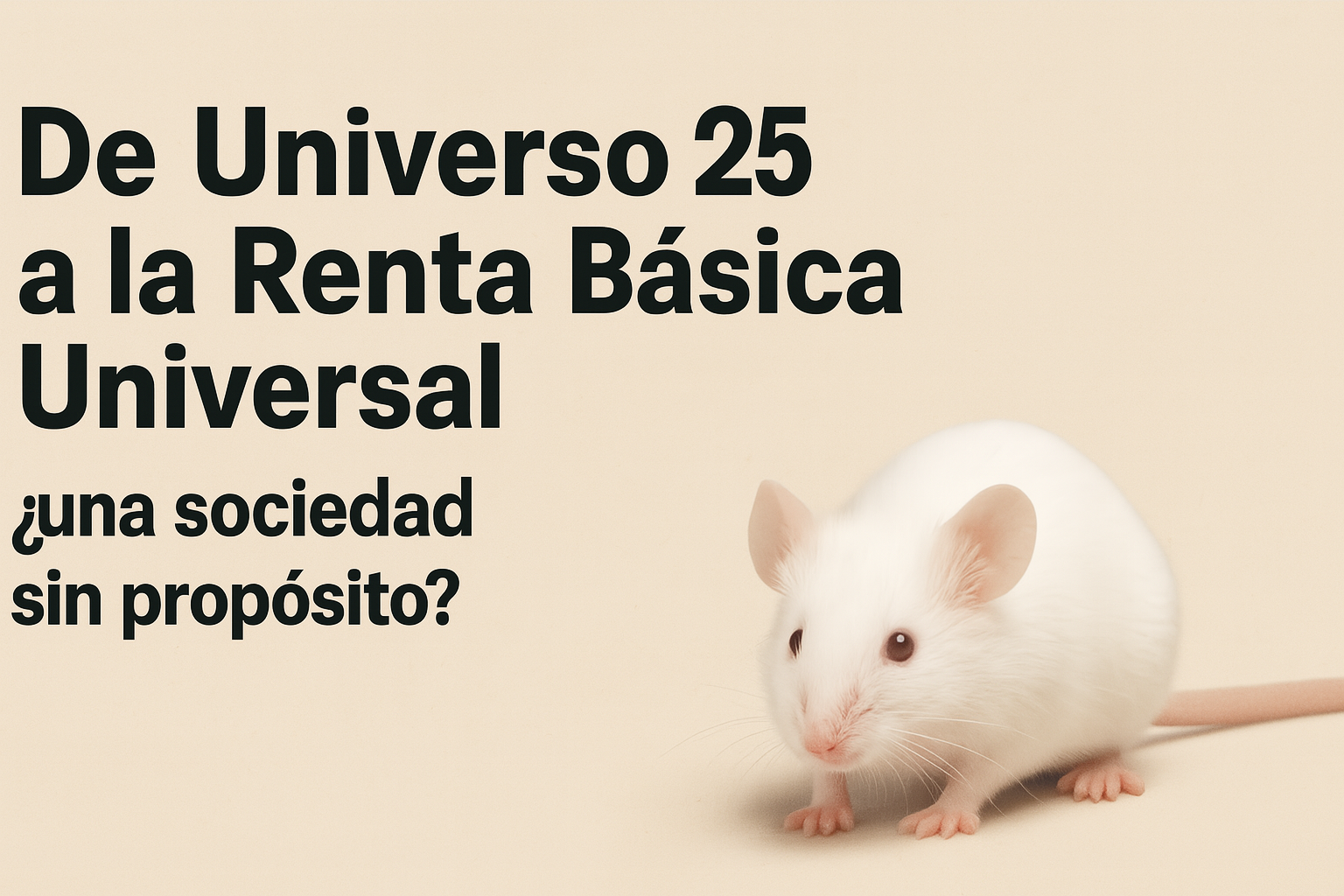 Rata blanca del experimento Universo 25.