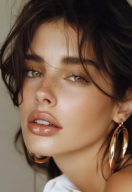 Frau mit natürlichem Make-up-Look, gepflegtem Gesicht und betonten Augenbrauen – steht für das Ergebnis von professionellem Permanent Make-up.