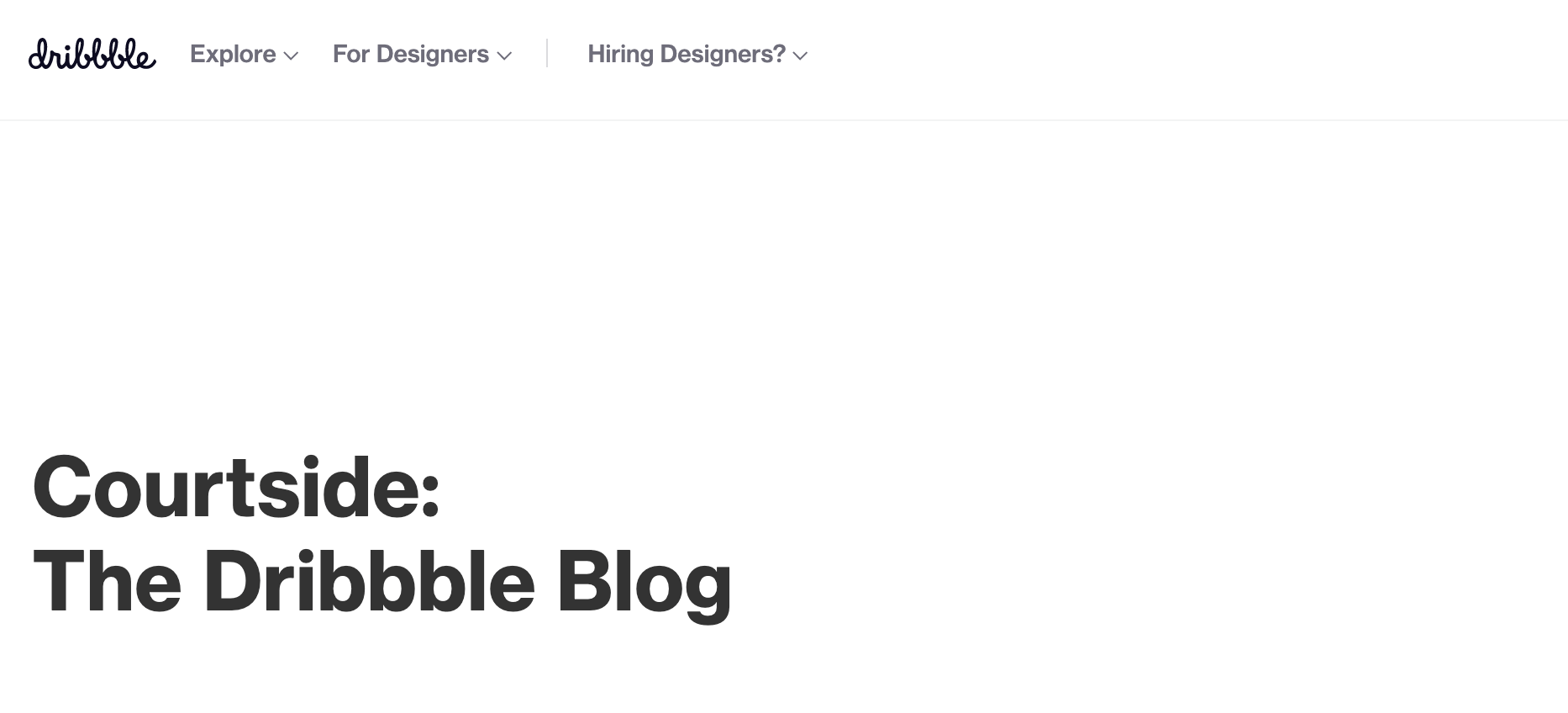 Dribble - Blog