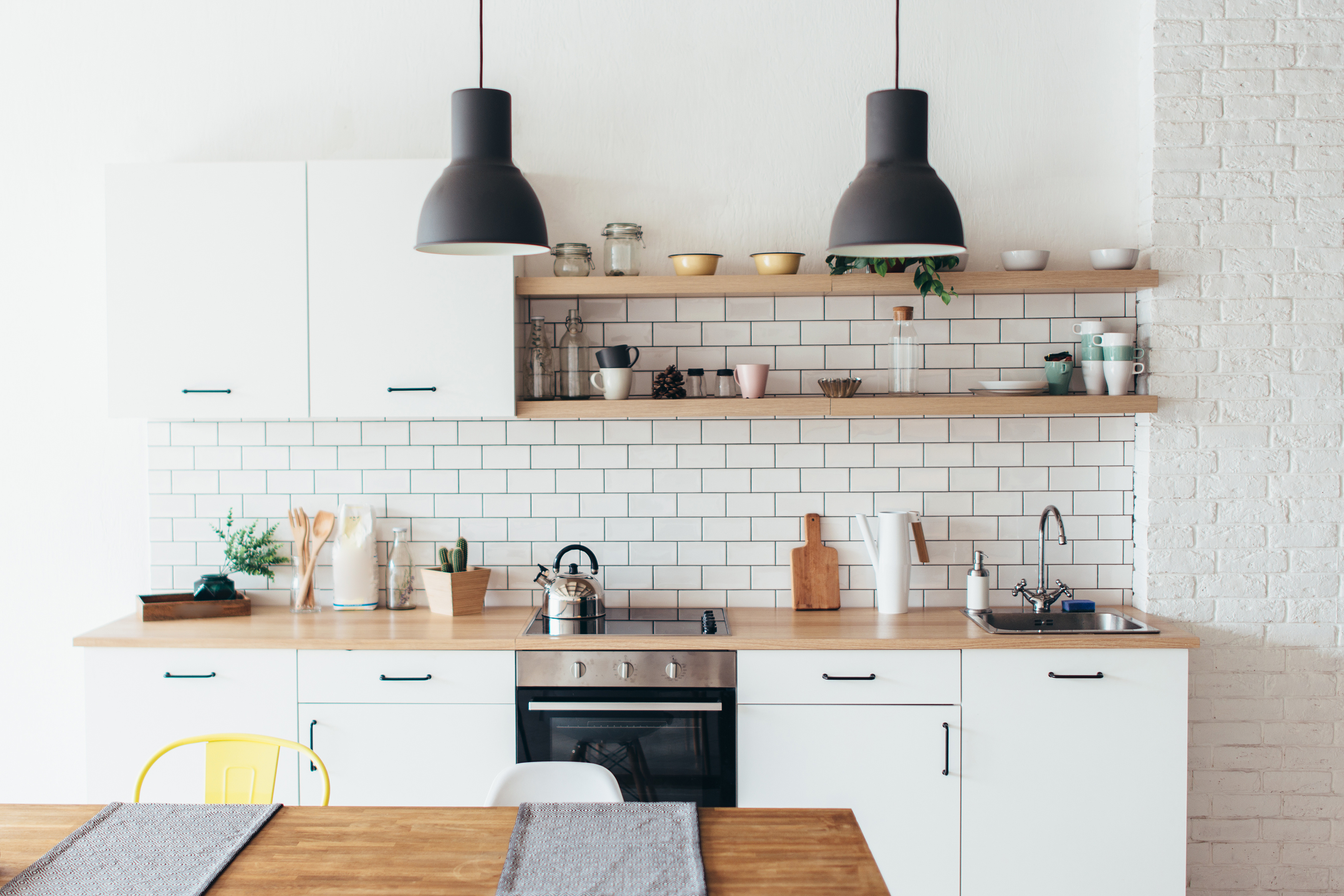 Image of a kitchen in a renovated property. 