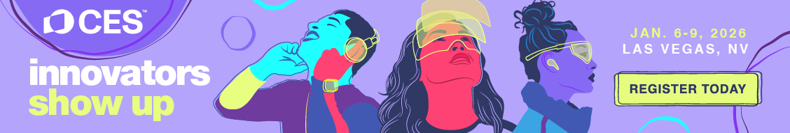 CES 2026 Exhibitor Banner with dates and details of the event and CTA to book a meeting