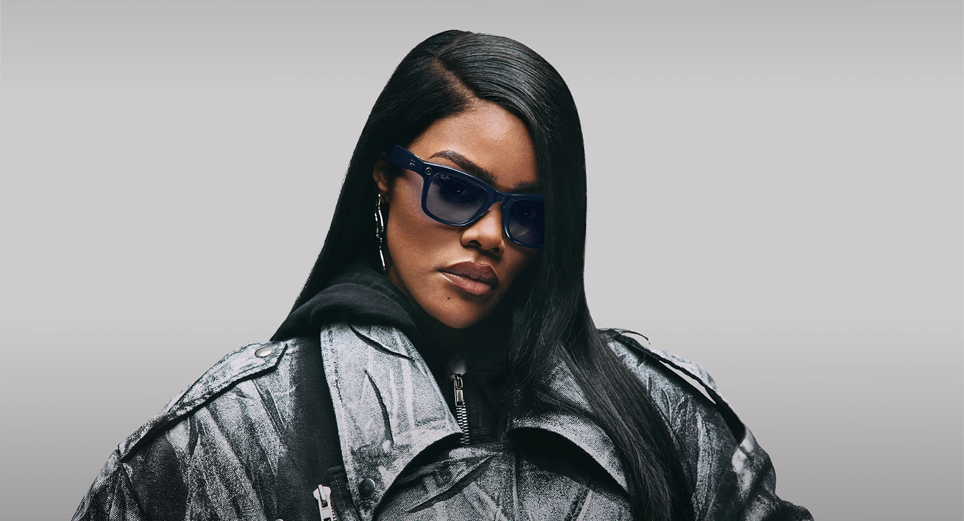 Ray-Ban Meta Wayfarer (Gen 2) worn by a young woman