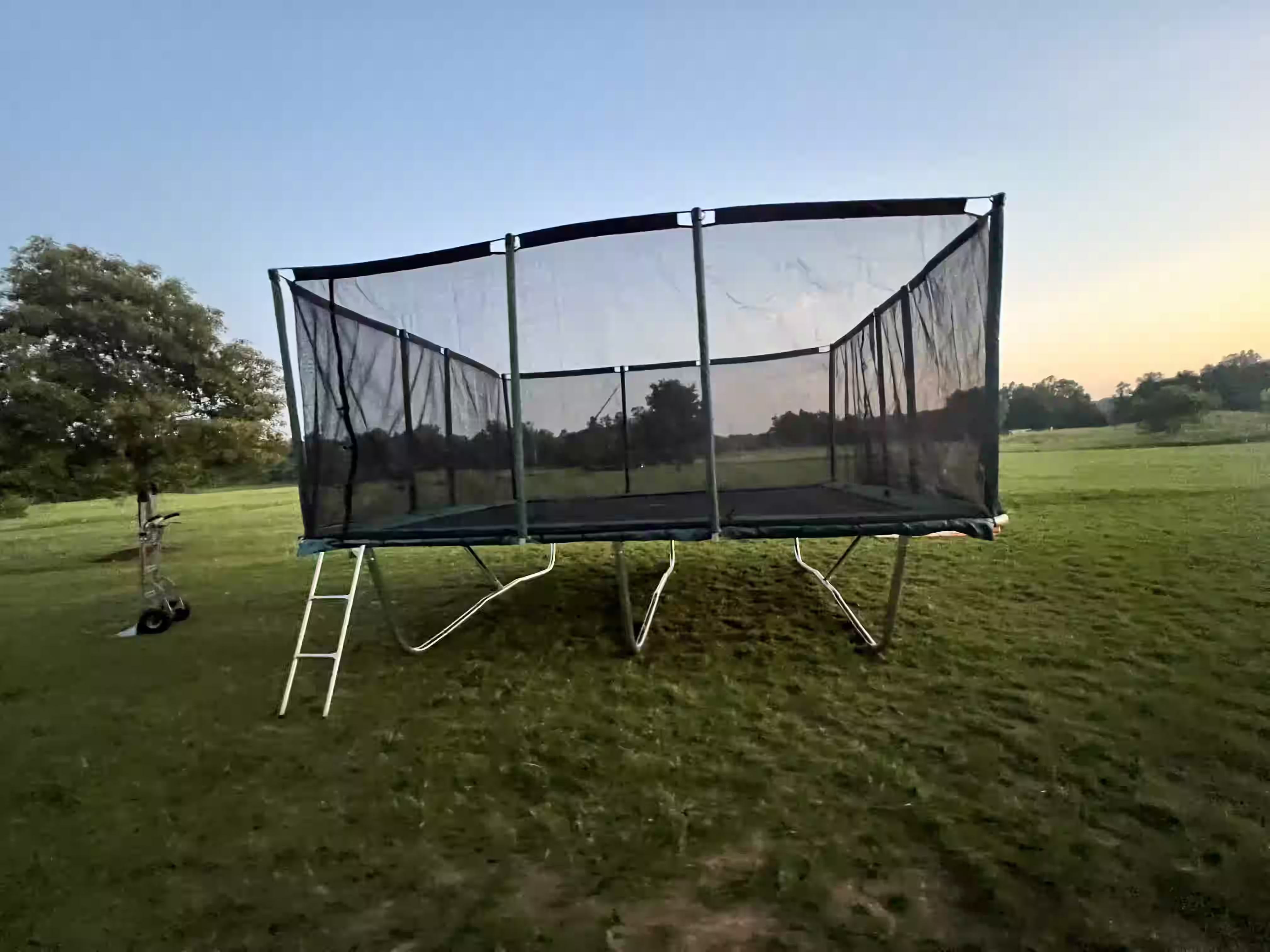 Professional trampoline setup