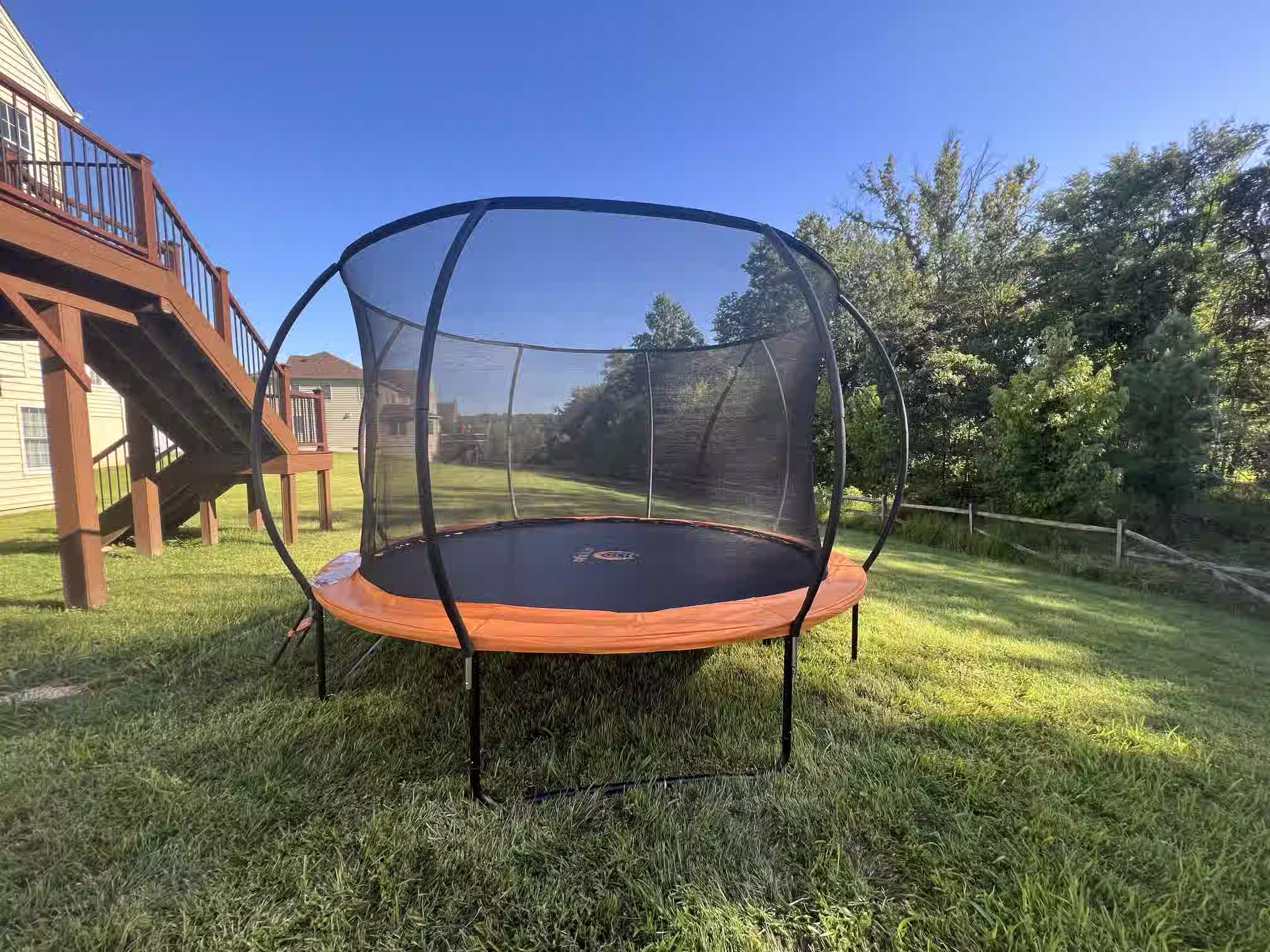 Professional trampoline setup