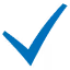 check mark blue