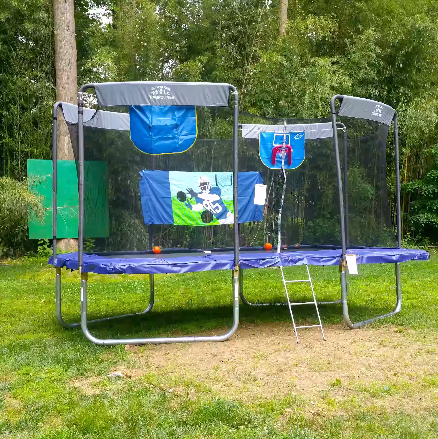 Professional trampoline setup