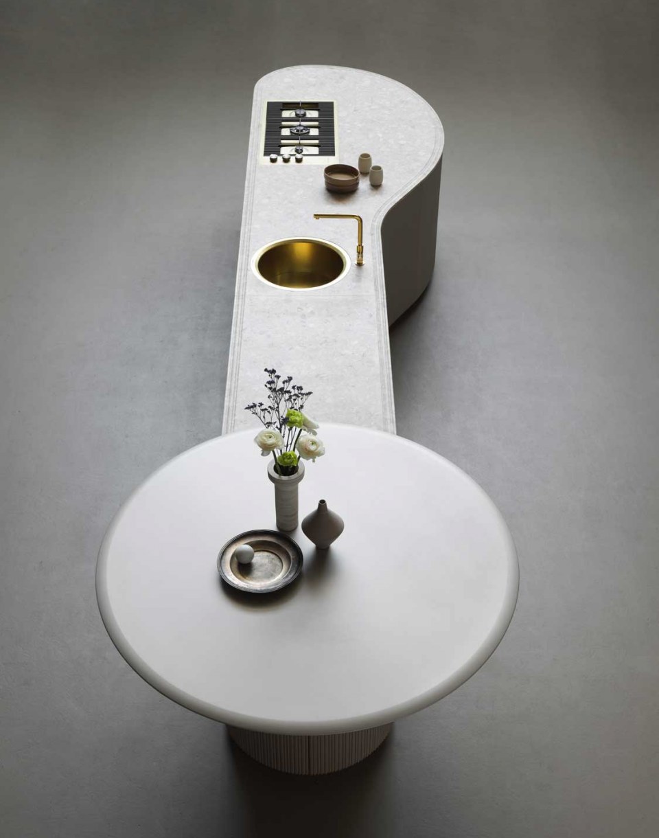 Cuisine Cesar collection Tangram, composition graphique en modules
