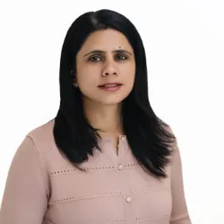 Woman smiling
