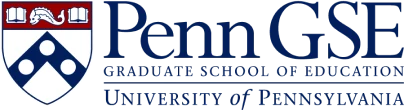 Penn Graduate School of Education University of Pennsylvania logo.