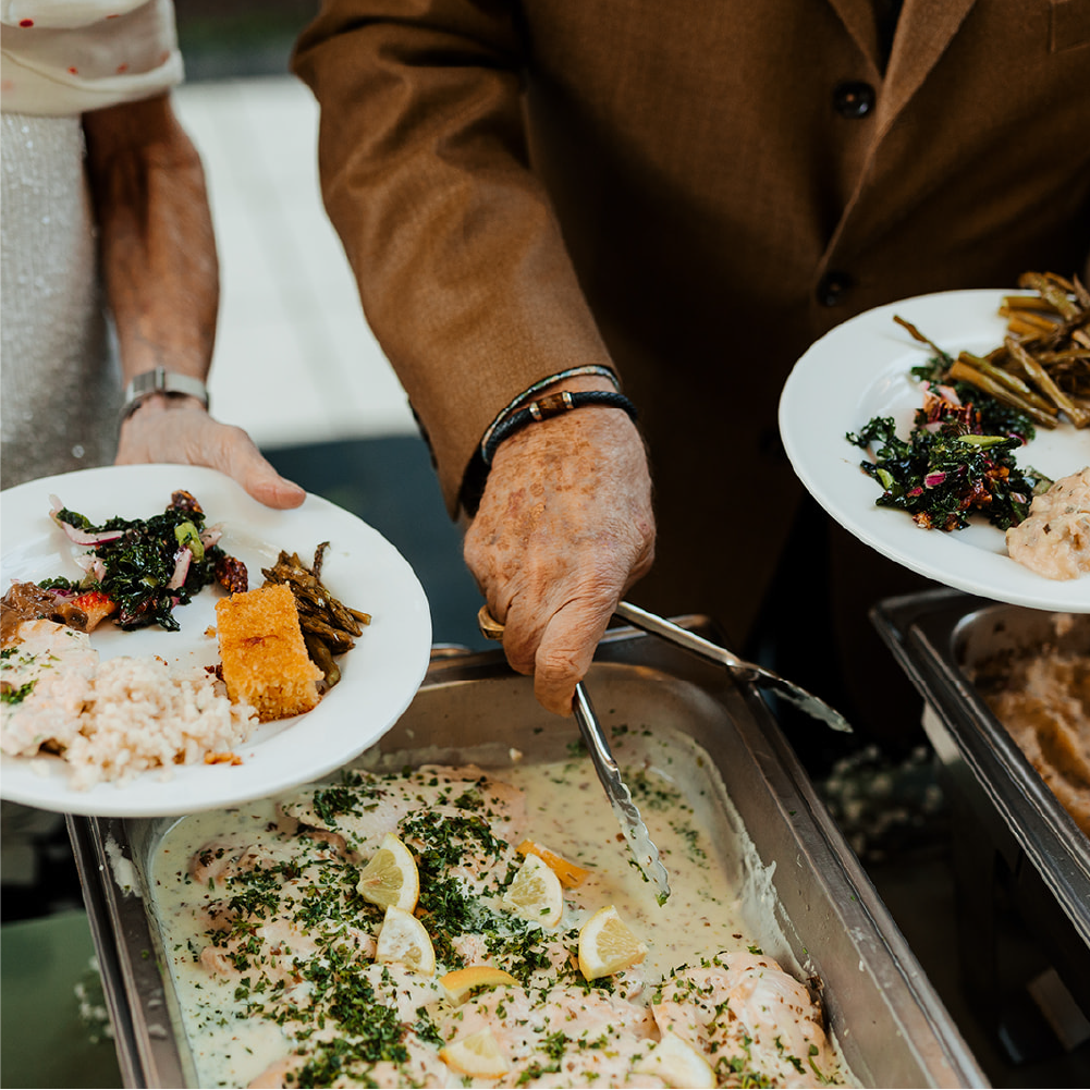 Buffet wedding catering