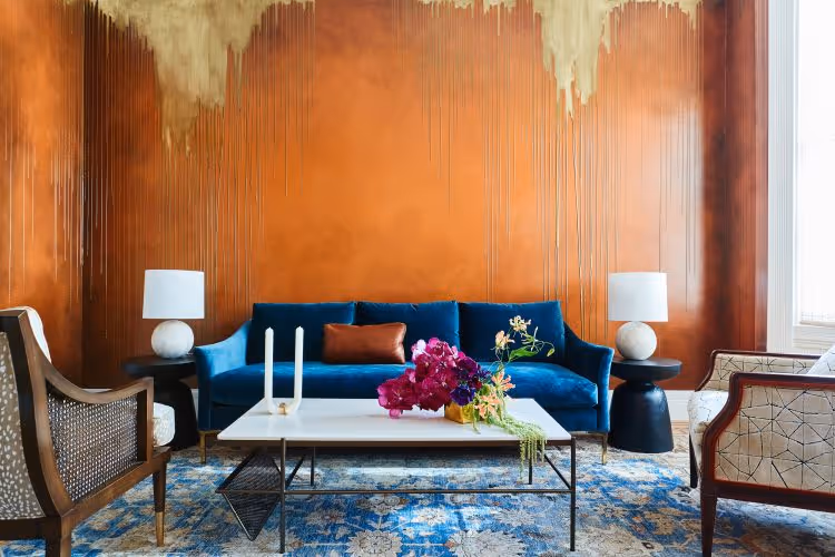 Interior Design: Noz Nozawa. Walls: Caroline Lizarraga. Photographer: Christopher Stark