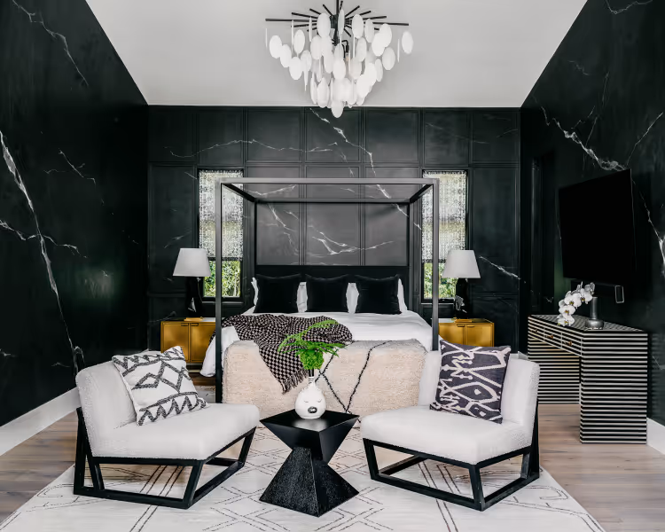 Interior Design: Noz Nozawa. Walls: Caroline Lizarraga. Photographer: Christopher Stark
