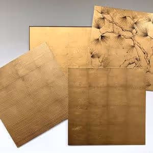 Prototypes of gold finishes.